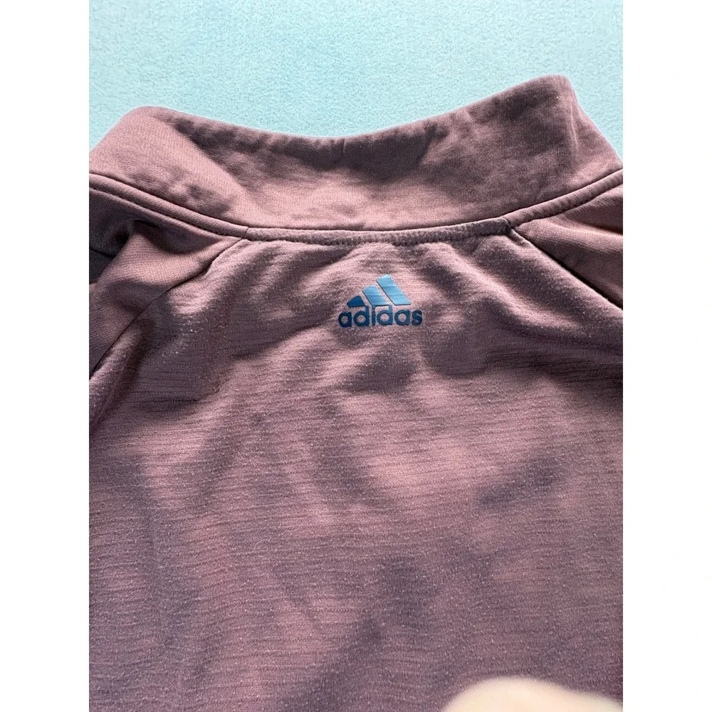 Adidas Mens 4XLT COLD.RDY Quarter Zip Pullover Burgundy Mock Neck Active Top